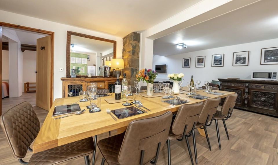 Dining room in the barn