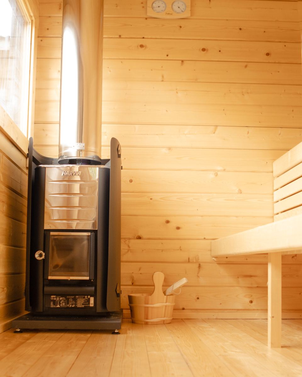 Wooden sauna