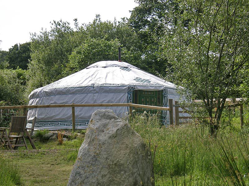 Yurt beside the ponds