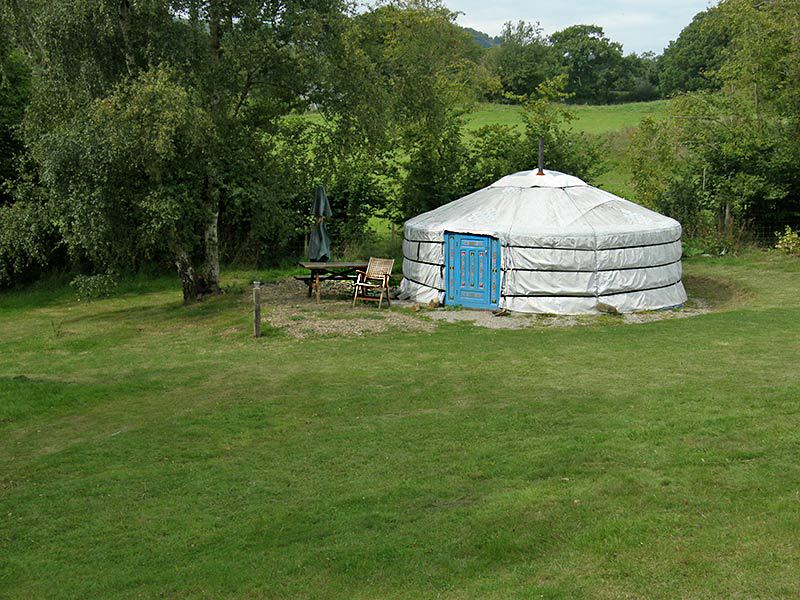 Yurt on the lawn