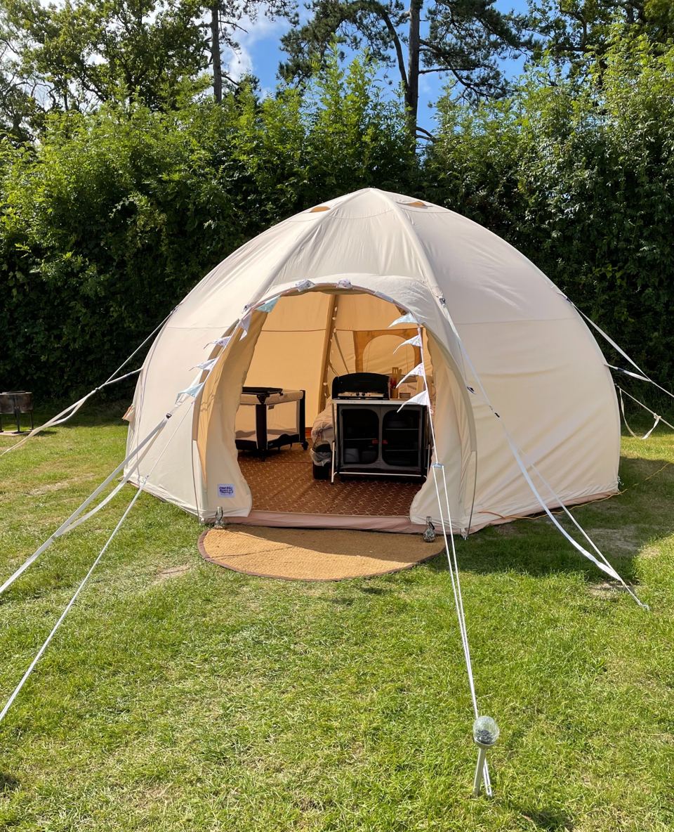 Air dome bell tent
