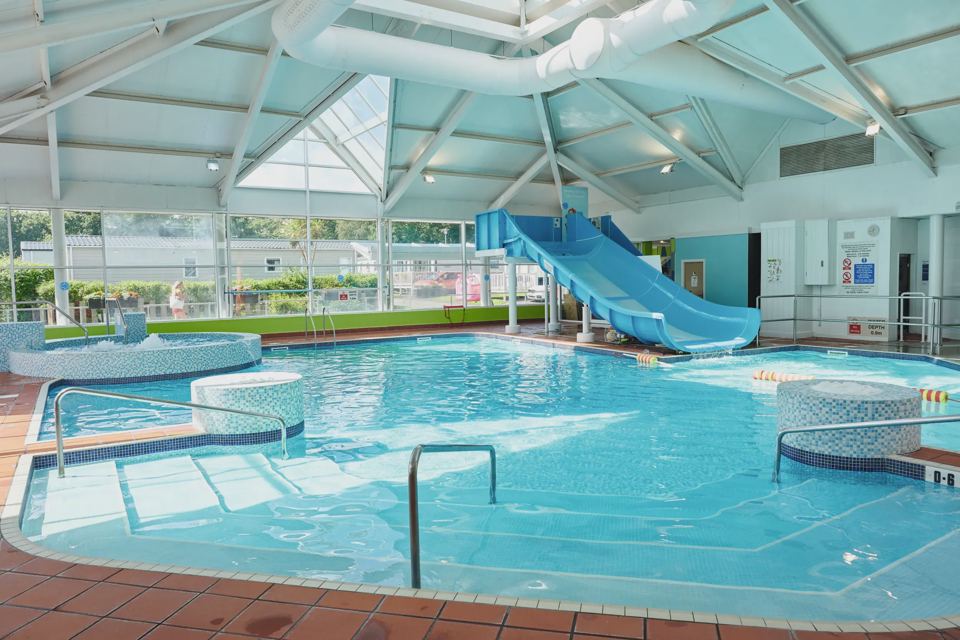 Indoor pool and slide