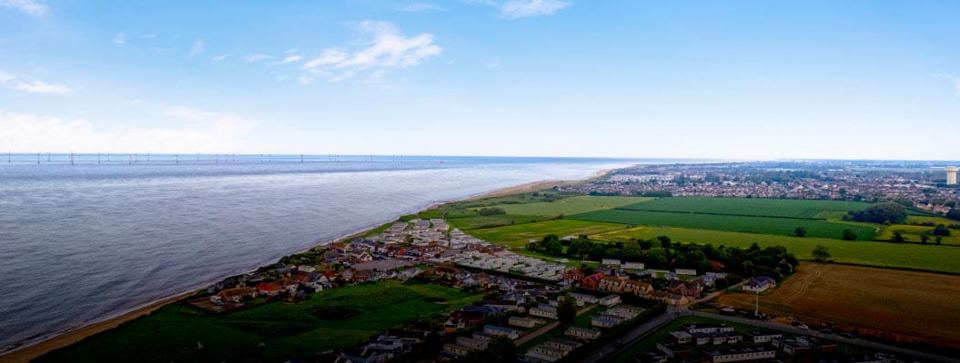 Park and coast from above