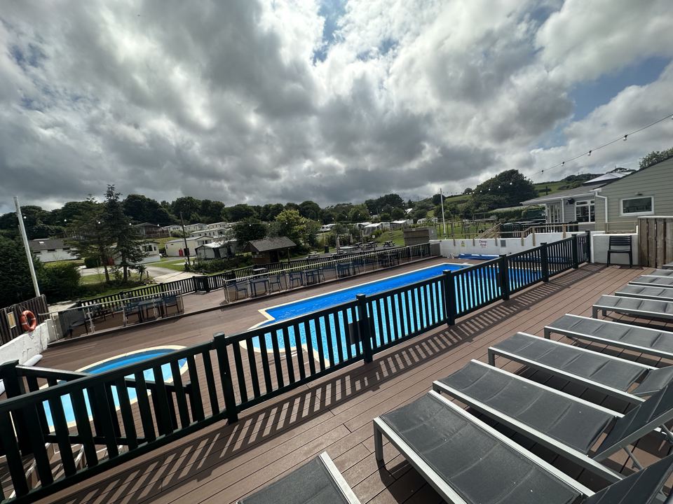 Pool deck and sun loungers
