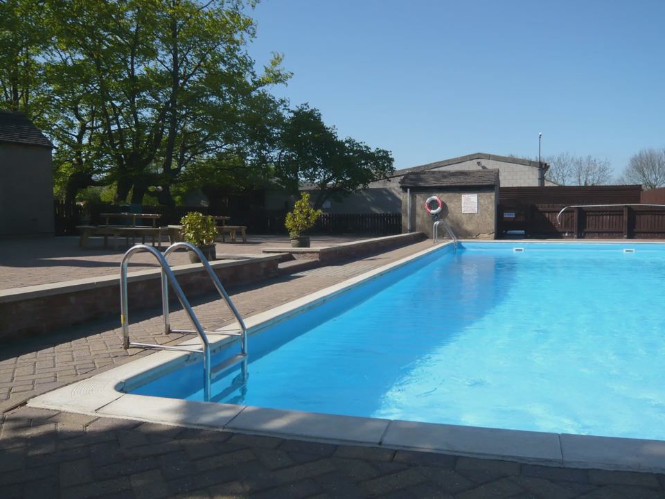 Heated outdoor pool