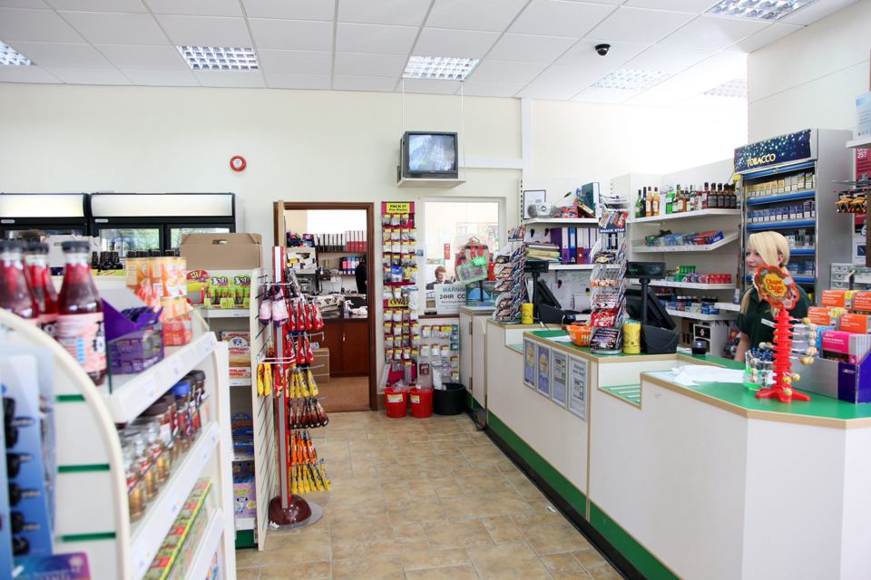 Inside the park shop