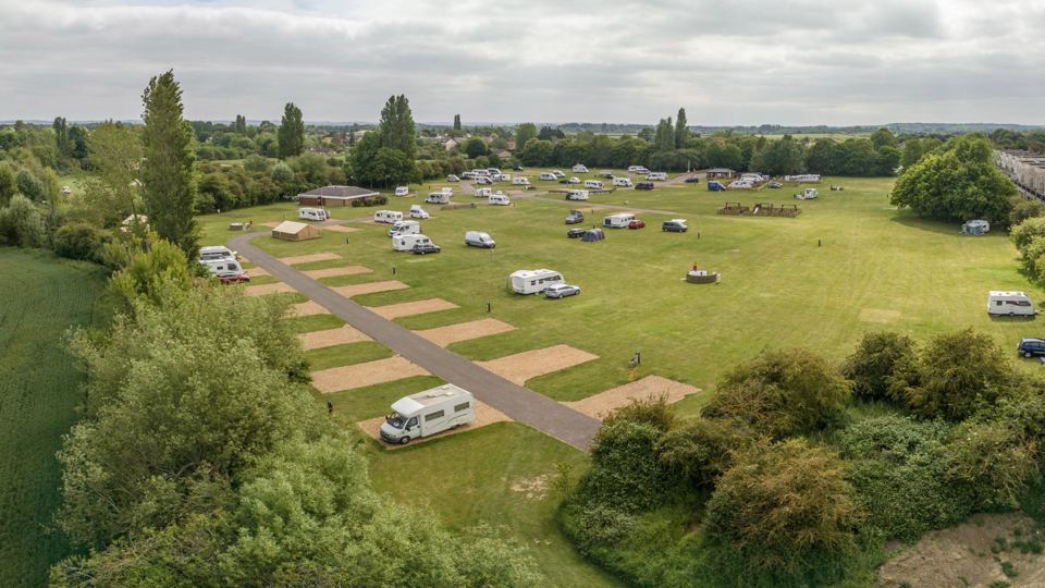 Pitches and hardstandings from above