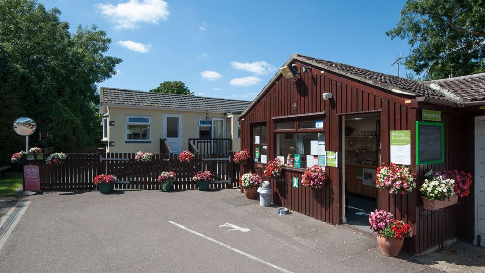 Reception and site shop