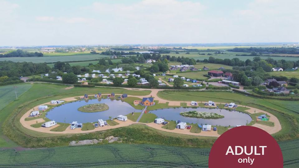 Aerial view of the lakes