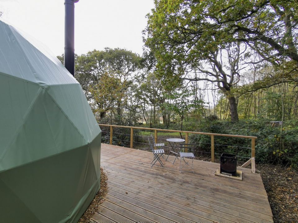 Dome decking looking over the trees