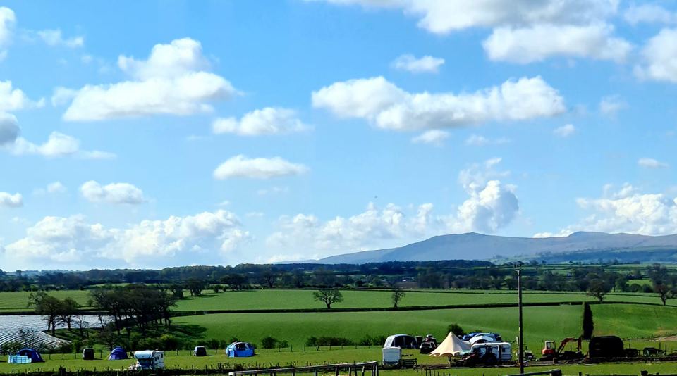Open view across fields