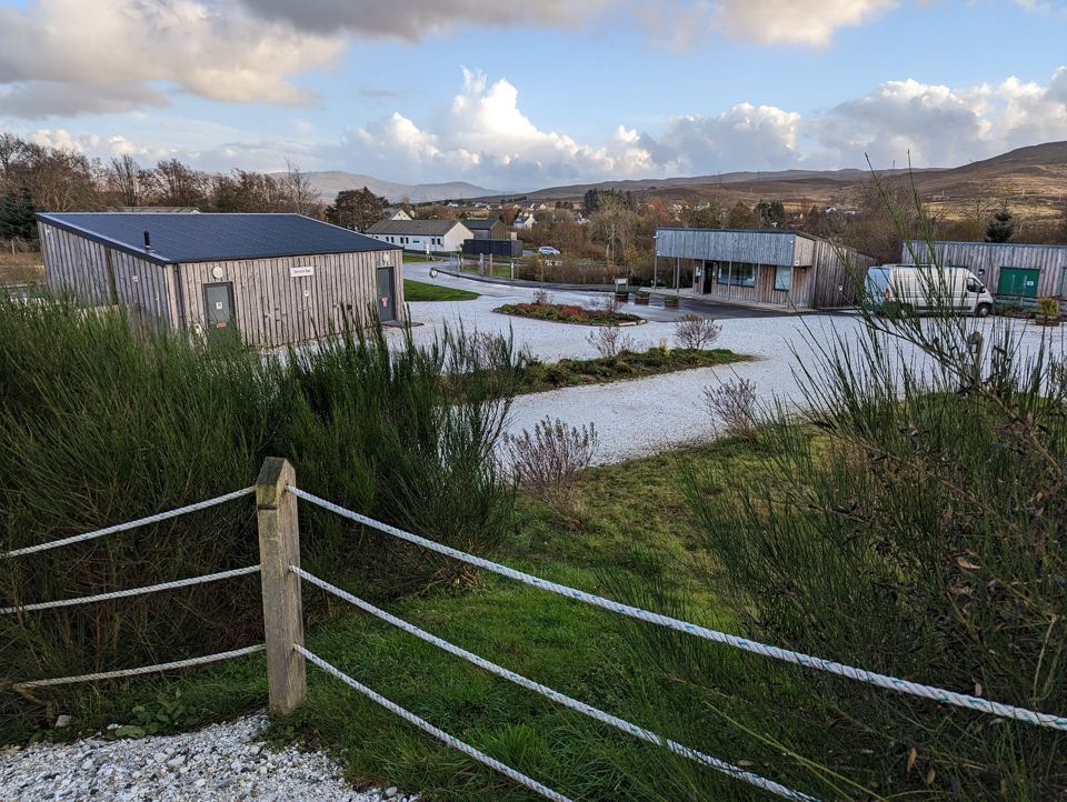 Gravel motorhome pitches