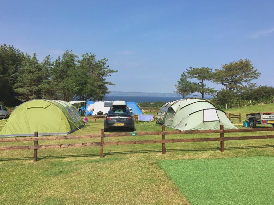 Tents with a sea view