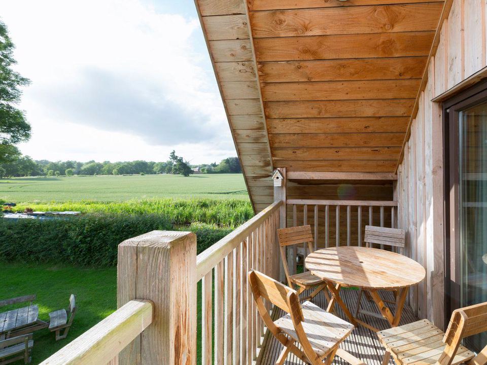 Balcony over fields