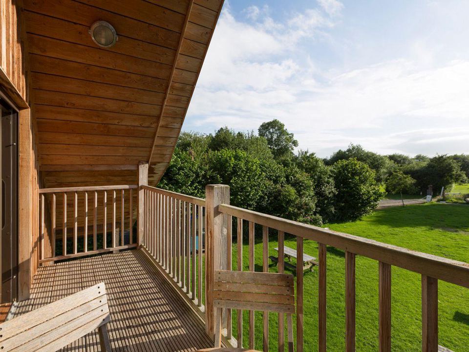 Balcony looking over the grounds