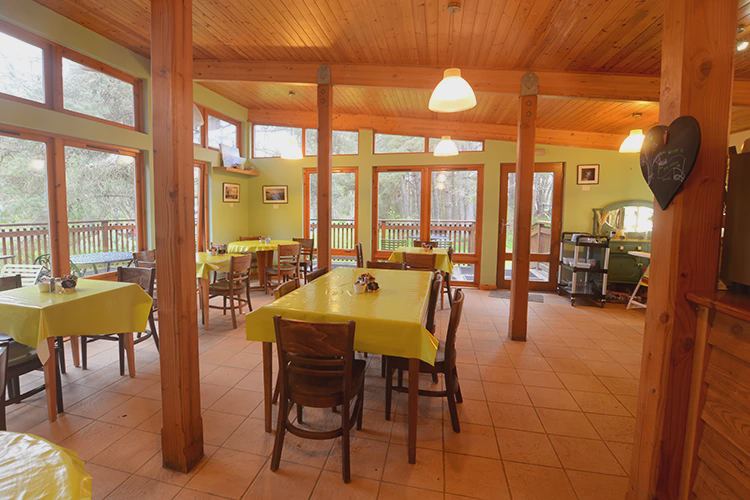 Inside the cafe