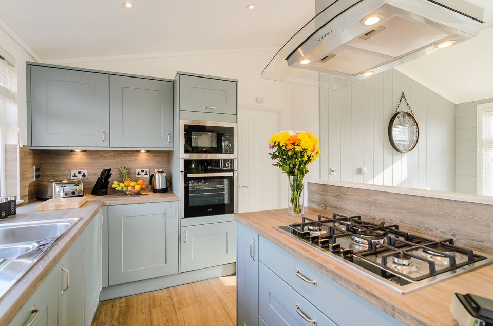 Fitted lodge kitchen
