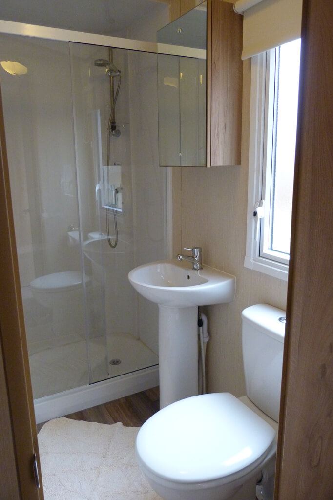 Caravan shower room