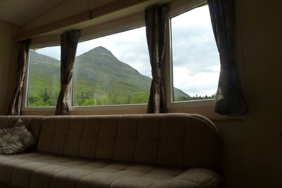 Mountain view from the lounge