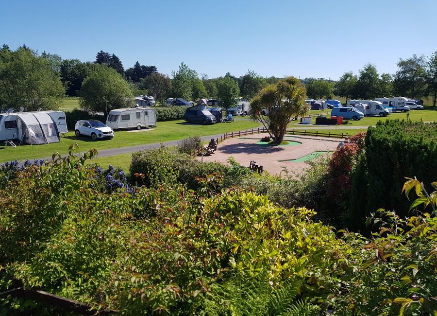 Touring pitches among trees