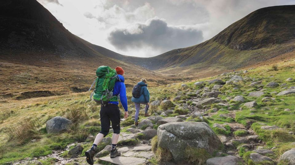 Walkers in the Mournes