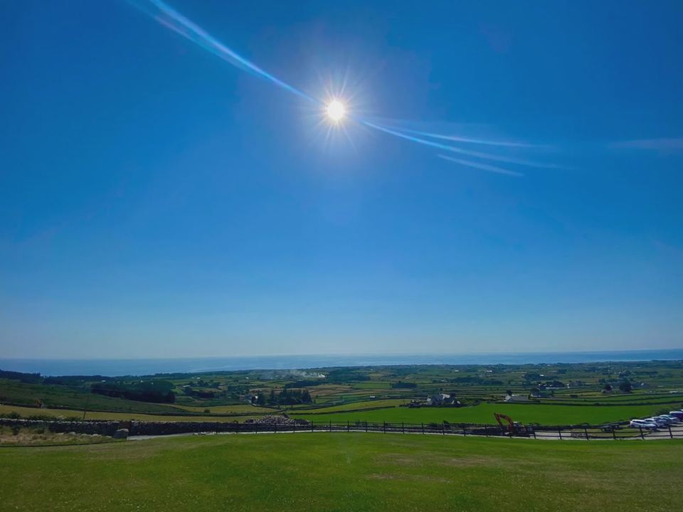 Coast view across the fields