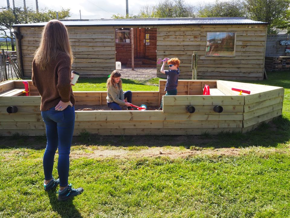 Sandpit play boat