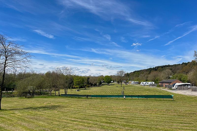 Wide grass field