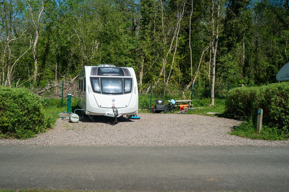 Gravel caravan pitch