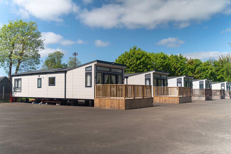 Luxury vans on hardstanding