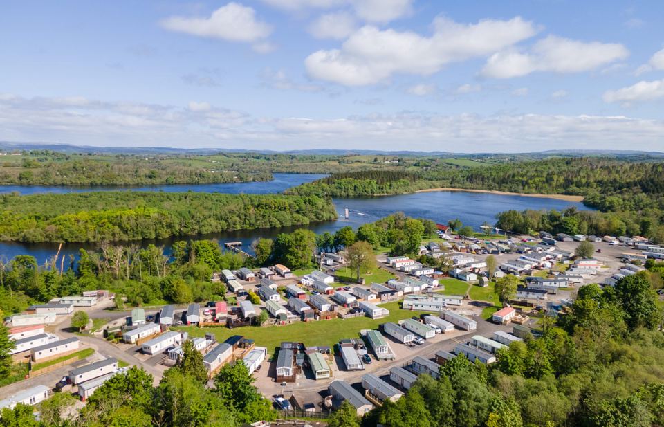 Park and Lough Erne from above