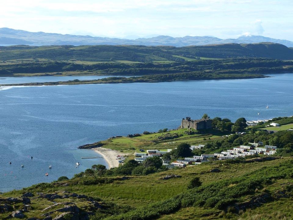 Park beside the loch and castle