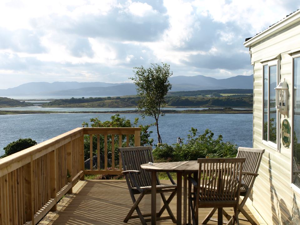 Deck with view over the loch
