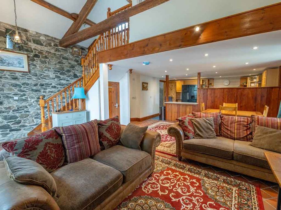 Living room in the farm cottage