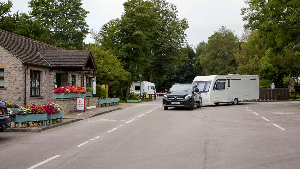 Site reception and entrance road