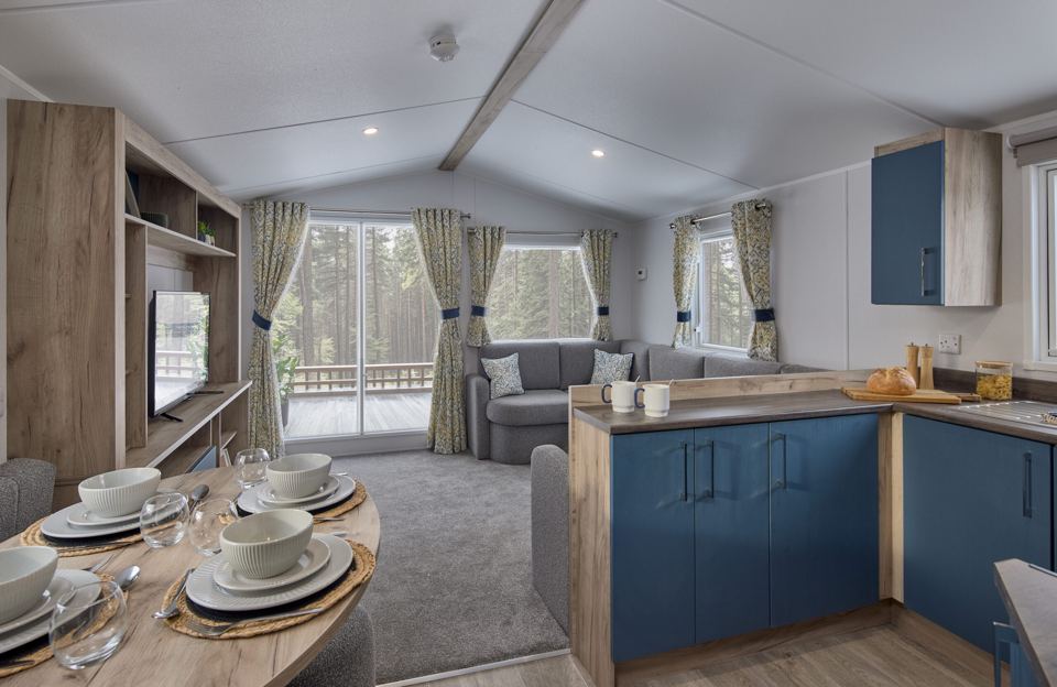 Holiday home kitchen and lounge