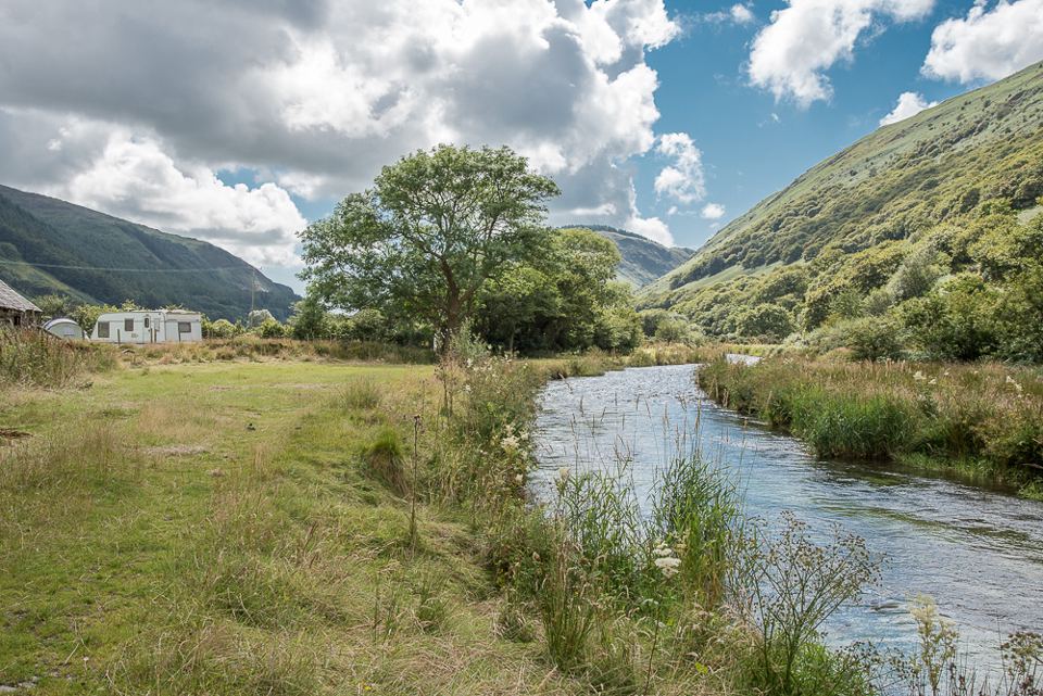 Stream beside the field