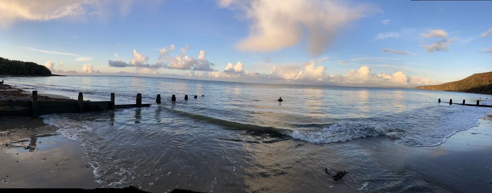 Beach at Cei Bach