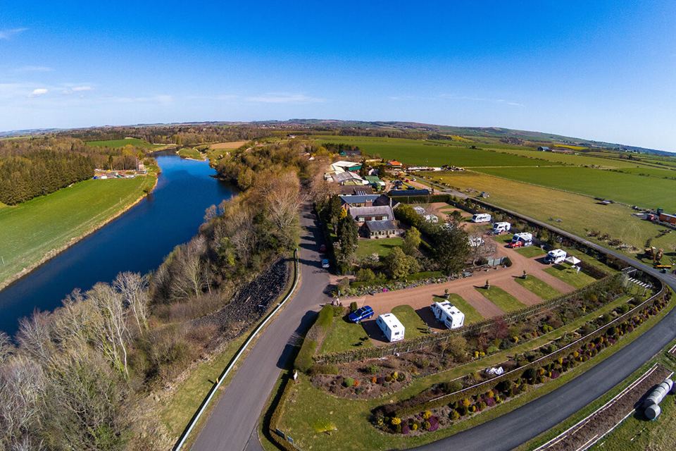Site and River Tweed from above