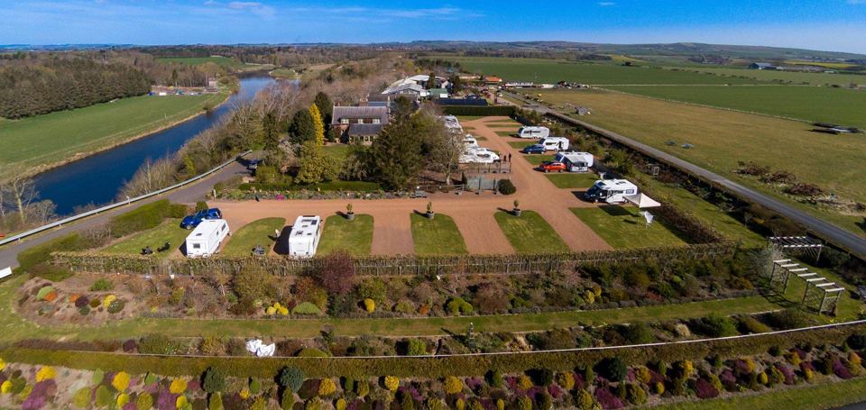 Site from above beside the Tweed