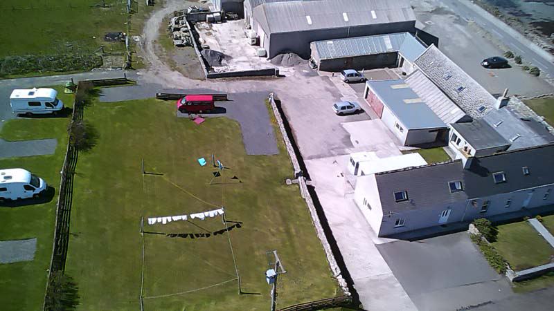 Camping paddock from above