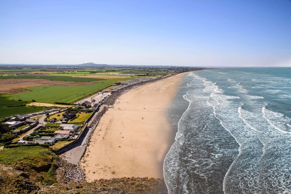 Brean beach from above