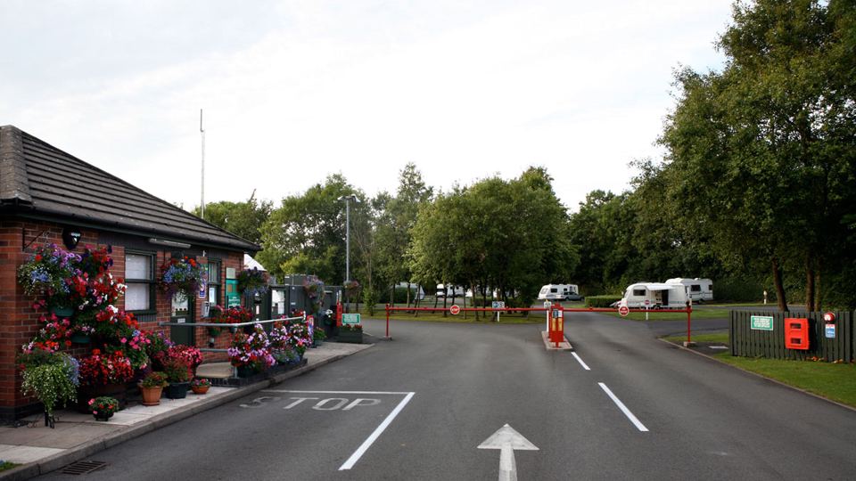 Reception and entrance barrier