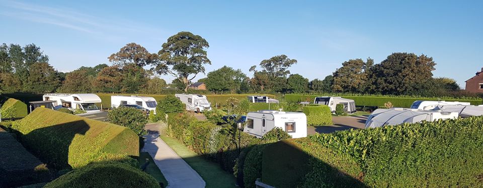 Caravans seen from above