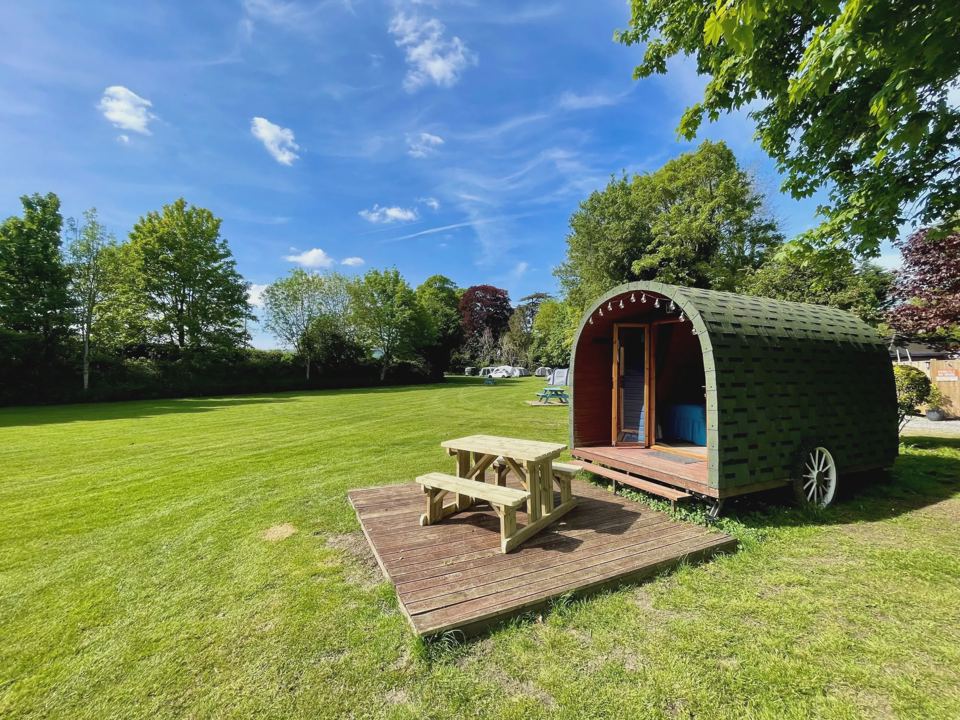 Pod with picnic bench