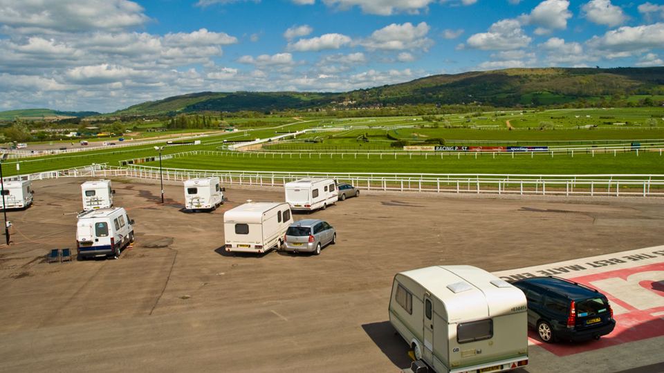 Pitches with Cleeve Hill behind