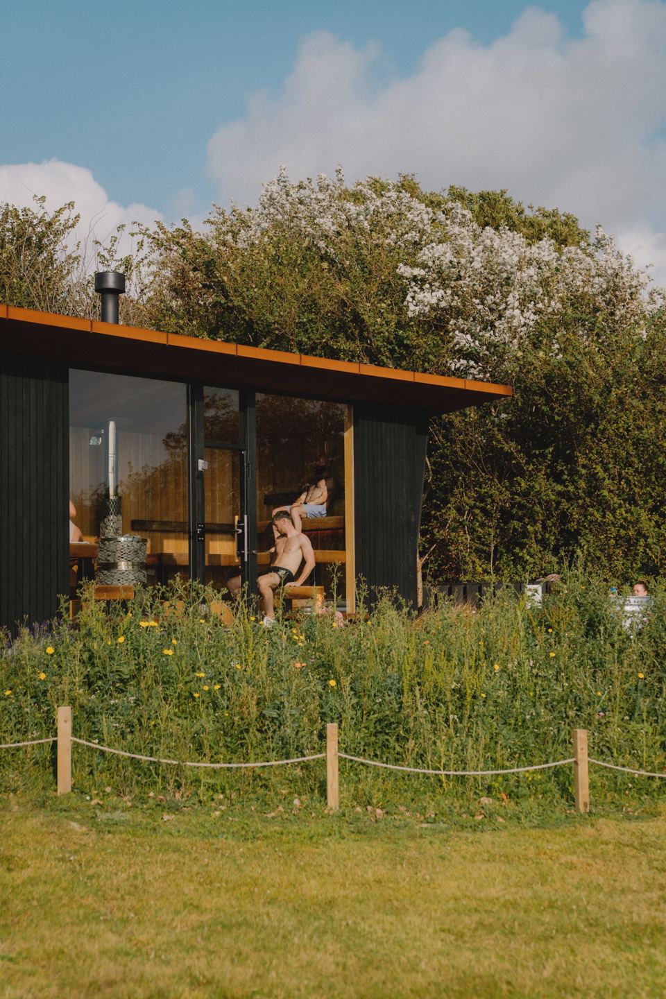 Cabin exterior in the long grass