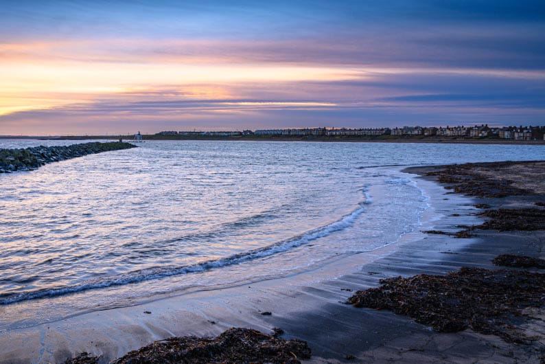 Evening light over the bay
