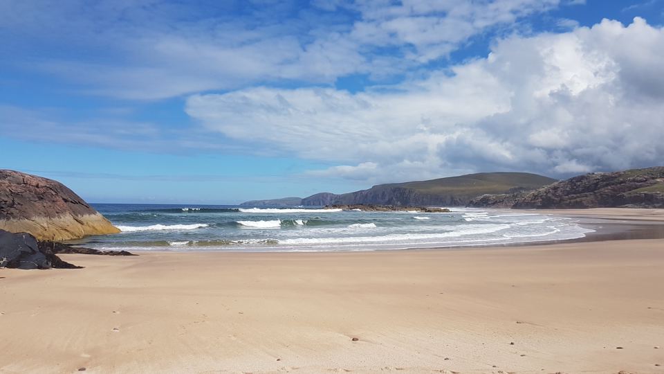 Clachtoll beach and surf