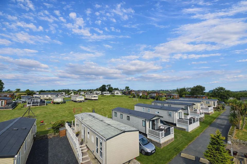 Holiday homes seen from above